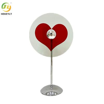 China Red Love Heart Bedside Led Table Lamp For Bedroom Romantic Atmosphere Decoration for sale