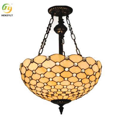 China Gold 3 Light Dimmable Geometric Chandelier Glass Metal Pendant Light for sale