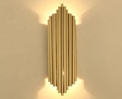 China Creative Personality Art Metal Wall Lamp Living Room Corridor Hotel Wall Lighting for sale