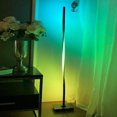 China Metal Decorative Rgb Led Floor Lamp Remote  / APP Control for sale