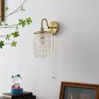 China Modern Indoor Crystal Wall Lamp Natural Shells Decorative for sale