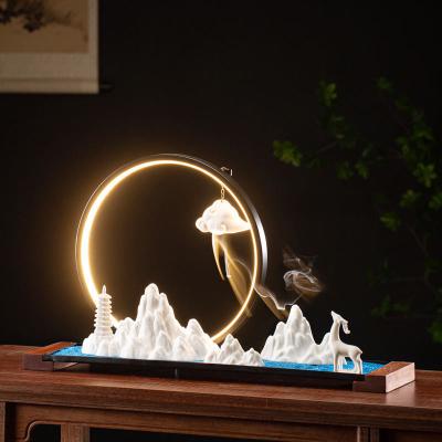 China Ceramic / Wood / Acrylic Large Decorative Table Lamp 56.5 X 31.5 X 12.2CM for sale
