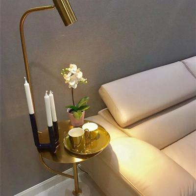 China H163cm Iron Marble Metal Living Room Standing Led Floor Lamp Lights For Home for sale