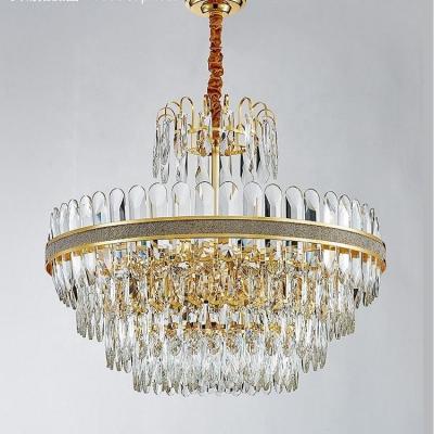 China Living Room Decorative Pendant Light Home Modern Luxury Ceiling Crystal Chandeliers for sale