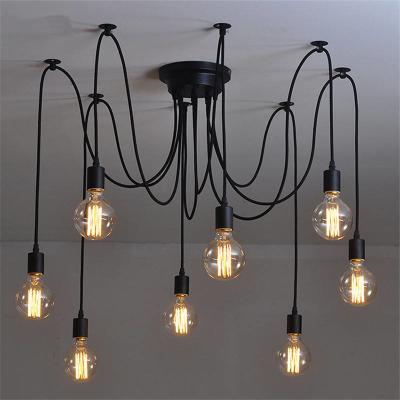 China Home Decoration LED Personality Spider Chandelier American Country Style Lighting for sale