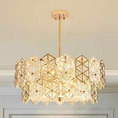 China Art Decorative Creative Modern Crystal Pendant Light Indoor Bedroom Hanging Lights for sale