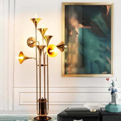 Китай Ретро лампы пола лампы пола золота традиционные необыкновенные оборудуют рожок форма привела комнату ламп живущую продается