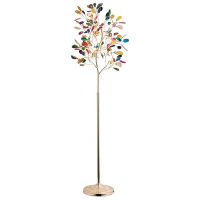 China Colorful Tree Shape Modern Floor Light Iron Material LED Decorative Lightings H165cm for sale