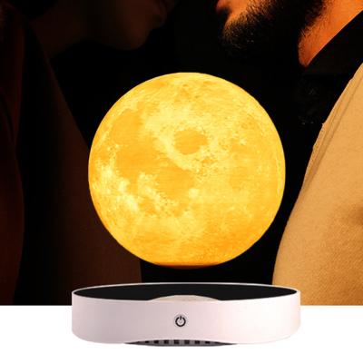 China Magnetic Levitation Moon Lamp Intelligent LED Small Night Light For Bedside Living Room Study for sale