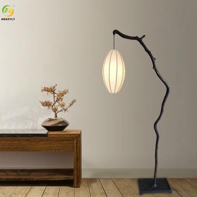China Modern New Chinese Style Branch Lantern Floor Lamp For Hotel Bedroom Living Room en venta