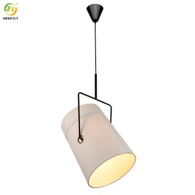 China Modern simple cloth bucket chandelier for living room restaurant cafe bedroom study head of bed for sale