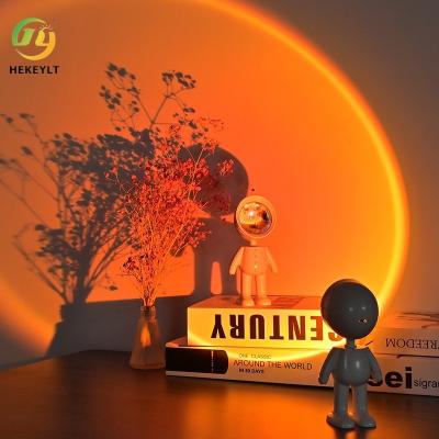 China Astronaut Sunset Light Atmosphere Light Photo Background Nightlight Space Robot Projection Light for sale