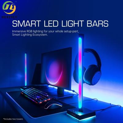 Китай RGB Music Atmosphere Light Multi-Rhythm Mode Computer Tabletop Game Headset Stand Can Be Controlled By APP продается