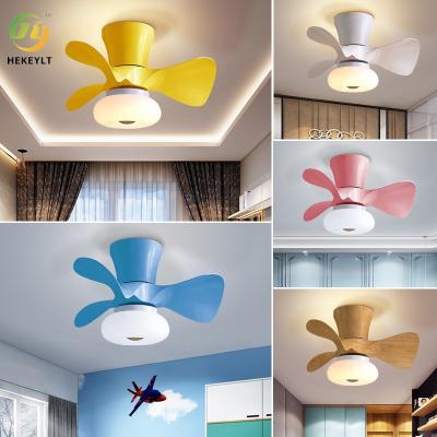 China Ultra-Thin Ceiling Fan Light Nordic Restaurant Simple Small Fan Light Children'S Bedroom Room Fan Light for sale