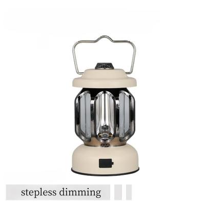 Chine Vintage Outdoor Camping Tent Light Typec Fast Charging Light Portable Stepless Dimming Light à vendre