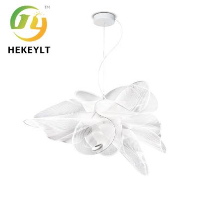 China PVC Material LED Chandelier With Size D73cm D90cm Adjustable Hanging Height For Living Room Bedroom Te koop