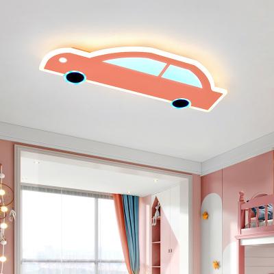 China Cartoon LED Eye Protection Car Modeling Ceiling Light Stepless Dimming RGB Children'S Bedroom Light for sale