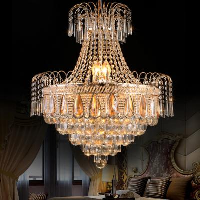 China Luxury modern chandeliers high quality hanging decorative crystal lighting chandeliers pendant lights for sale