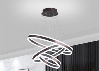 China Brown-Lampenschirm 100cm unbedeutender moderner Ring Light For Restaurant zu verkaufen