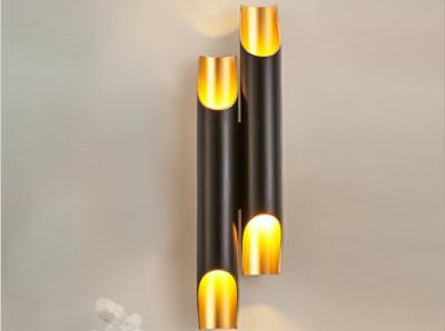 China O chanfro nórdico candelabro de parede da decoração de 6*40cm/de 12*50cm inclinou o tubo moderno da luz da parede à venda