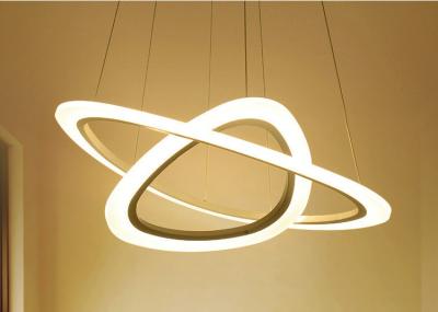 China 2 Rings Modern Decorative 26W 43x25cm Ring Pendant Light Fixture for sale