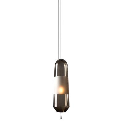 China Height 38cm Gray / White / Amber Color Nordic Glass Ceiling Lights for sale