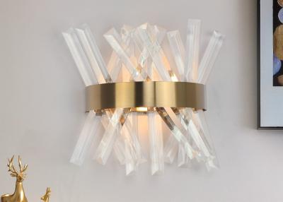 China 260V Gold Crystal Wall Lights for sale