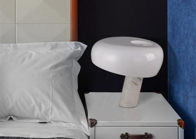 China 110V Living Room 28*26cm / 40*38cm Marble Bedside Table Lamp for sale