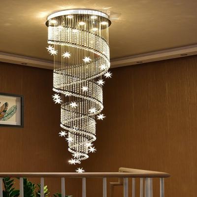 China Cortinas luxuosas Crystal Pendant Light do grânulo de D50cm*H150cm à venda