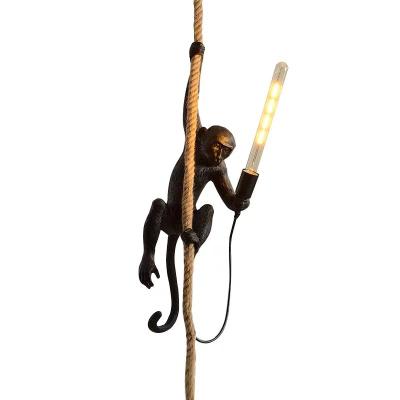 China Energy Saving Resin Monkey Pendant Light For Clothing Store for sale