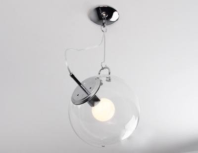 China E27 25cm CE Modern Metal Glass Pendant Light For Living Room for sale