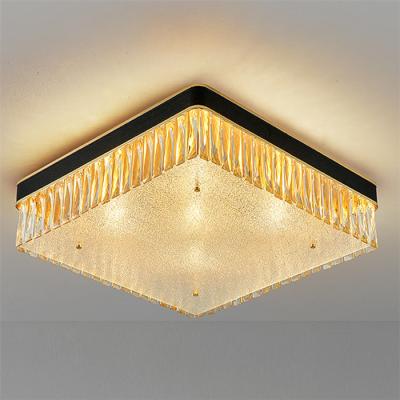 China Residential E14 Golden Rectangle LED Ceiling Light Noiseless. for sale