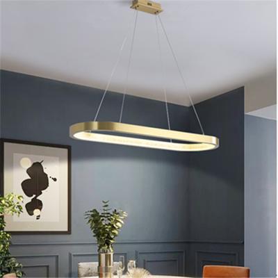China LED Aluminum+Acrylic hanging Golden sand Modern simple Pendant Light for sale
