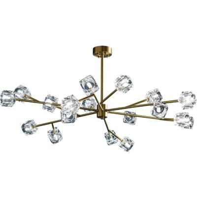 China Vintage G4 Light source crystal modern chandelier All Copper Color for sale