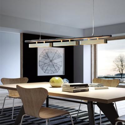 China Minimalist Copper Pearl Black Modern Pendant Light with 3heads for sale