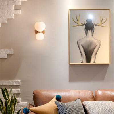 China E14 Nordic Glass Art Bedroom Modern Wall Light 140*280mm for sale