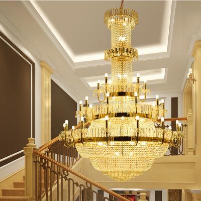 China Dia 1200mm Villa Hotel Staircase Pendant Light E14 With 44 Head for sale
