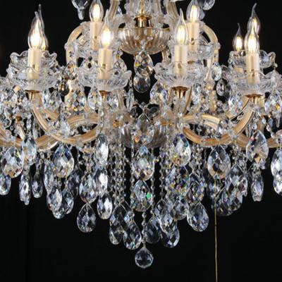 China Dia 65CM Banquet Hall Crystal Pendant Light With 6 Head for sale