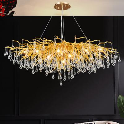 China Hotel Gold Decorative 13 Heads G9 Led Pendant Light Height 50cm fashionable for sale