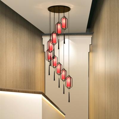 China Iron Cloth Large Nodic Art Modern Pendant Light For Living Room for sale