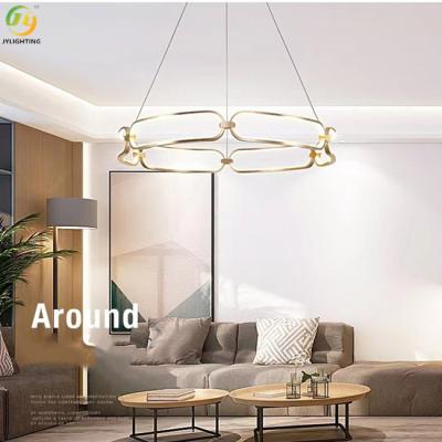 China Fancy Acrylic Modern Pendant Light Bedroom Decorative Hanging Ceiling Lamp 450mm for sale