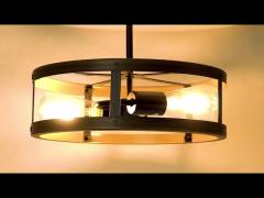 Home Living Room LED Ceiling Light With Bulb ST64 AC85V
