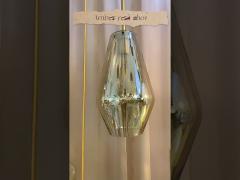 Clear Amber Glass Nordic Pendant Light For Living Room