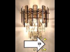 Artistic Indoor Modern Crystal Wall Lamp For Living Room