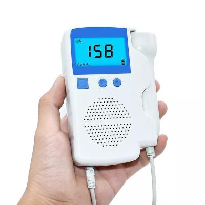 China Pregnant Woman Fetal Doppler Heart Monitor Digital Fetal Heartbeat Monitor for sale