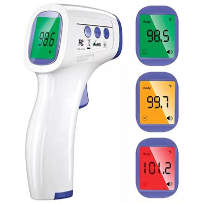China No ideal del arma del termómetro de la temperatura de Digitaces del contacto para el arma de la temperatura de la alarma de la fiebre de los adultos del bebé en venta