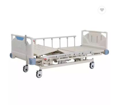China Moving Electric Hospital Bed With Wheels Five Functions Electric Medical Hospital Bed for sale