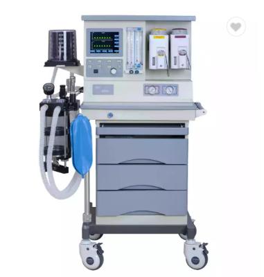 China Two Vaporizer Trolley Type Anesthesia Machine With 5 Tube Mechanical Flow Meter for sale