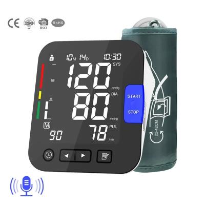 China Automatic Arm Voice Digital Bp Check Machine Medical Blood Pressure Bp Monitor for sale