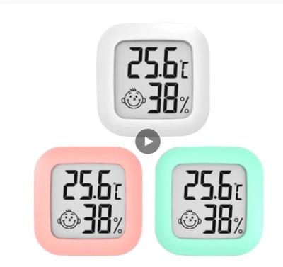 中国 小型屋内LCDデジタル部屋の温度計の湿度計のゲージ センサーの湿気のメートル 販売のため